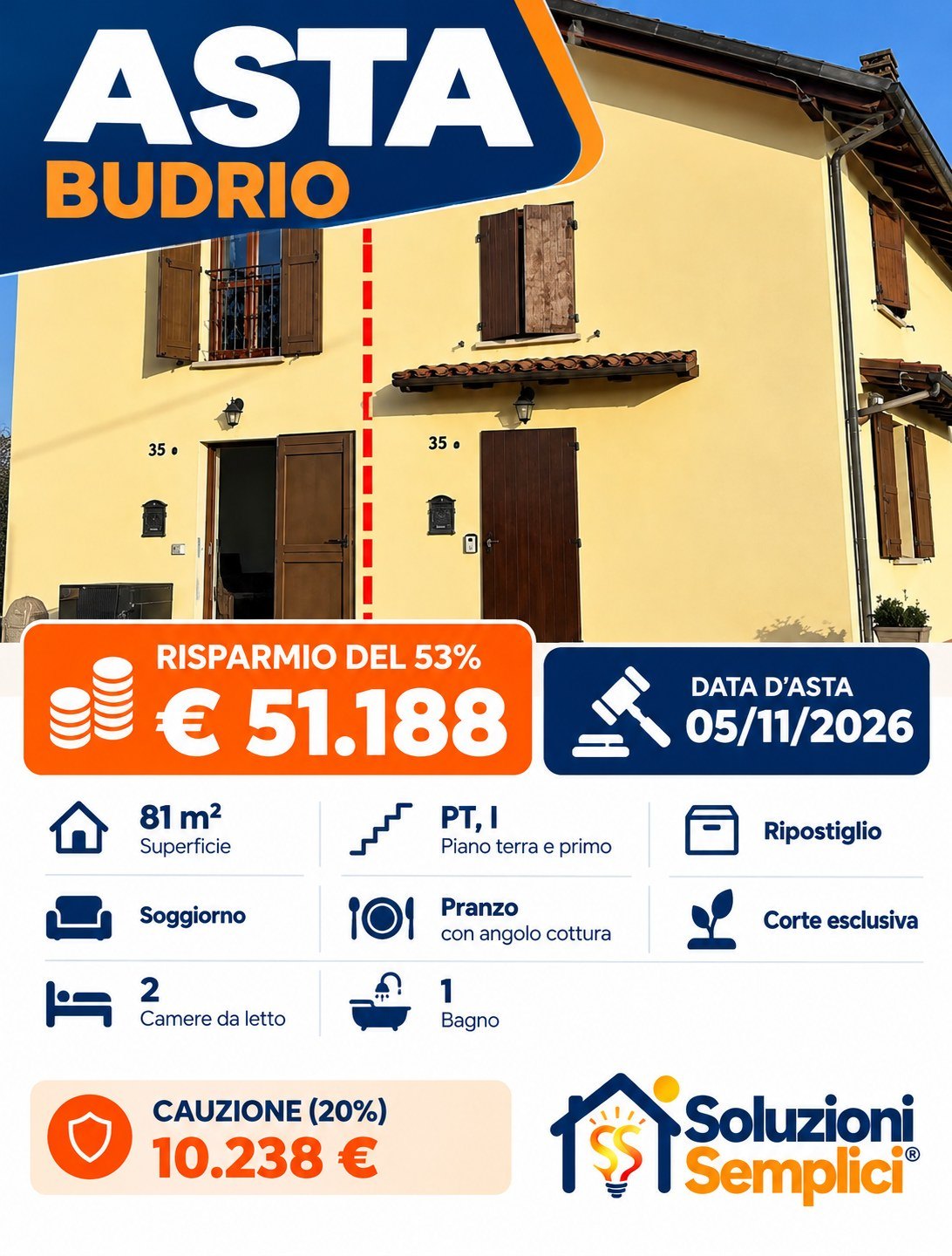 Asta Rif. 007 – Budrio – sede Bologna